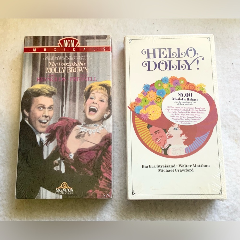 Hello Dolly And The Unsinkable Molly Brown VHS Tapes Movie Classics
